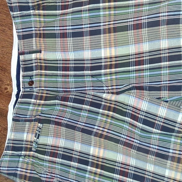 Polo By Ralph Lauren Men's Plaid Multicolor Shorts 100% Cotton Size 36 - Picture 2 of 8